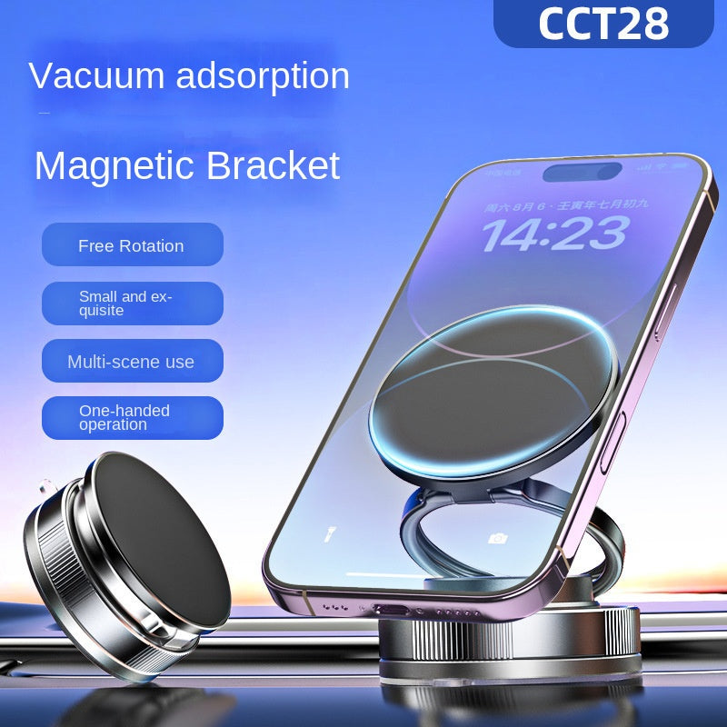 Magnetische Handyhalterung Auto mit Vakuum-Saugnapf | 360° drehbarer Handyhalter für Navigation