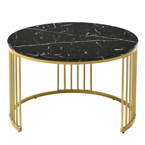 Rundes 2er Couchtisch-Set – Modern, stabil & platzsparend aus Metall & MDF