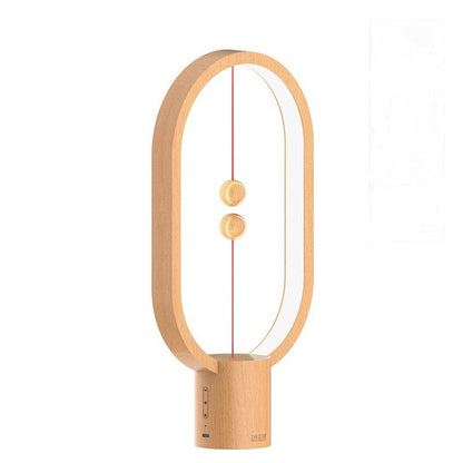 Magnetische Tischleuchte aus Holz - Moderne Eleganz für Ihr Zuhause