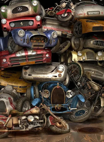 Sportwagen Poster – Comic Racing Kunst auf Leinwand | Wandbild für Wohnzimmer & Wohnkultur