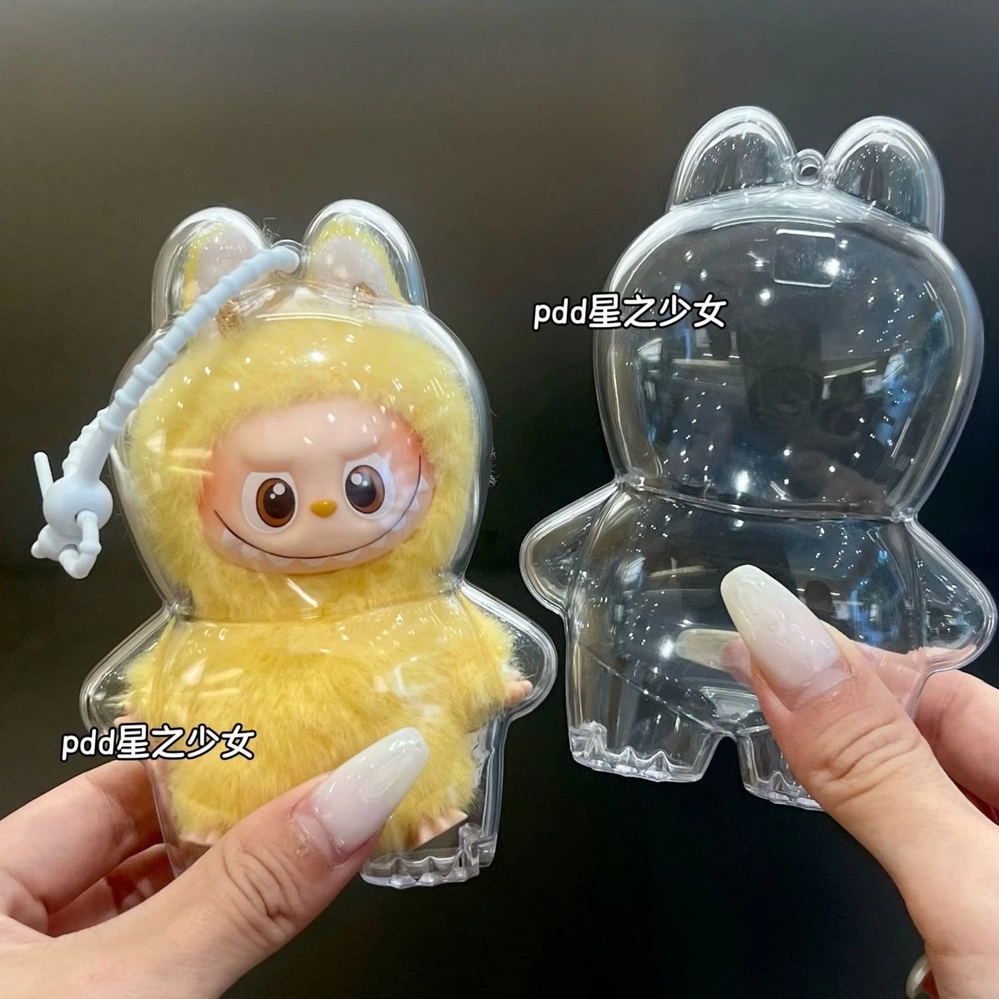 Labubu 4.0 – Transparente Schutzhülle - staubdicht & stylisch