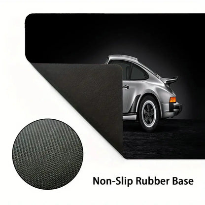 Großes Gaming-Mauspad im Sportwagen-Design – Motiv Porsche 911, rutschfest & stylisch für PC, Laptop & Gaming-Setup