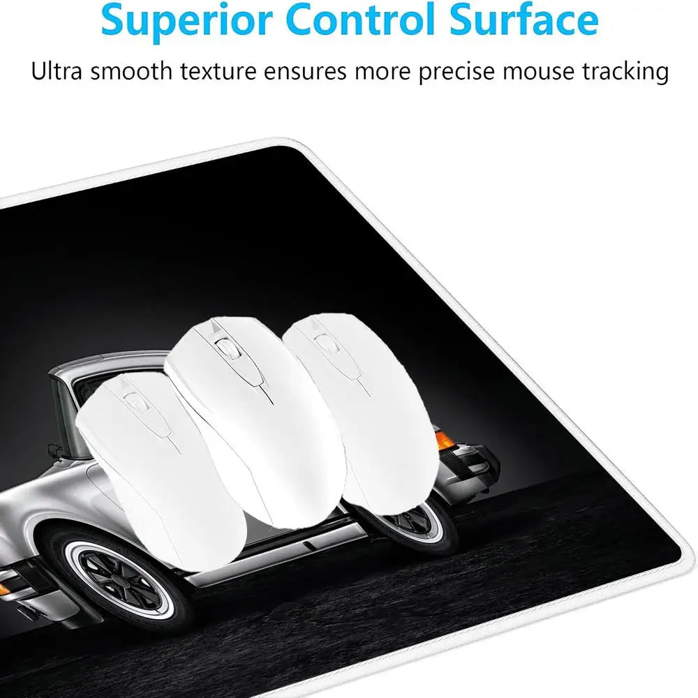 Großes Gaming-Mauspad im Sportwagen-Design – Motiv Porsche 911, rutschfest & stylisch für PC, Laptop & Gaming-Setup