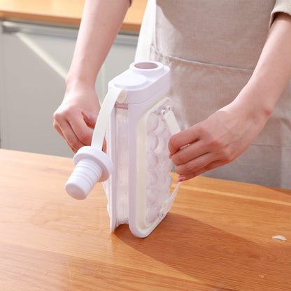 2-in-1 Eiswürfelform & Wasserflasche – Frische Eiswürfel. Überall. Jederzeit. ❄️