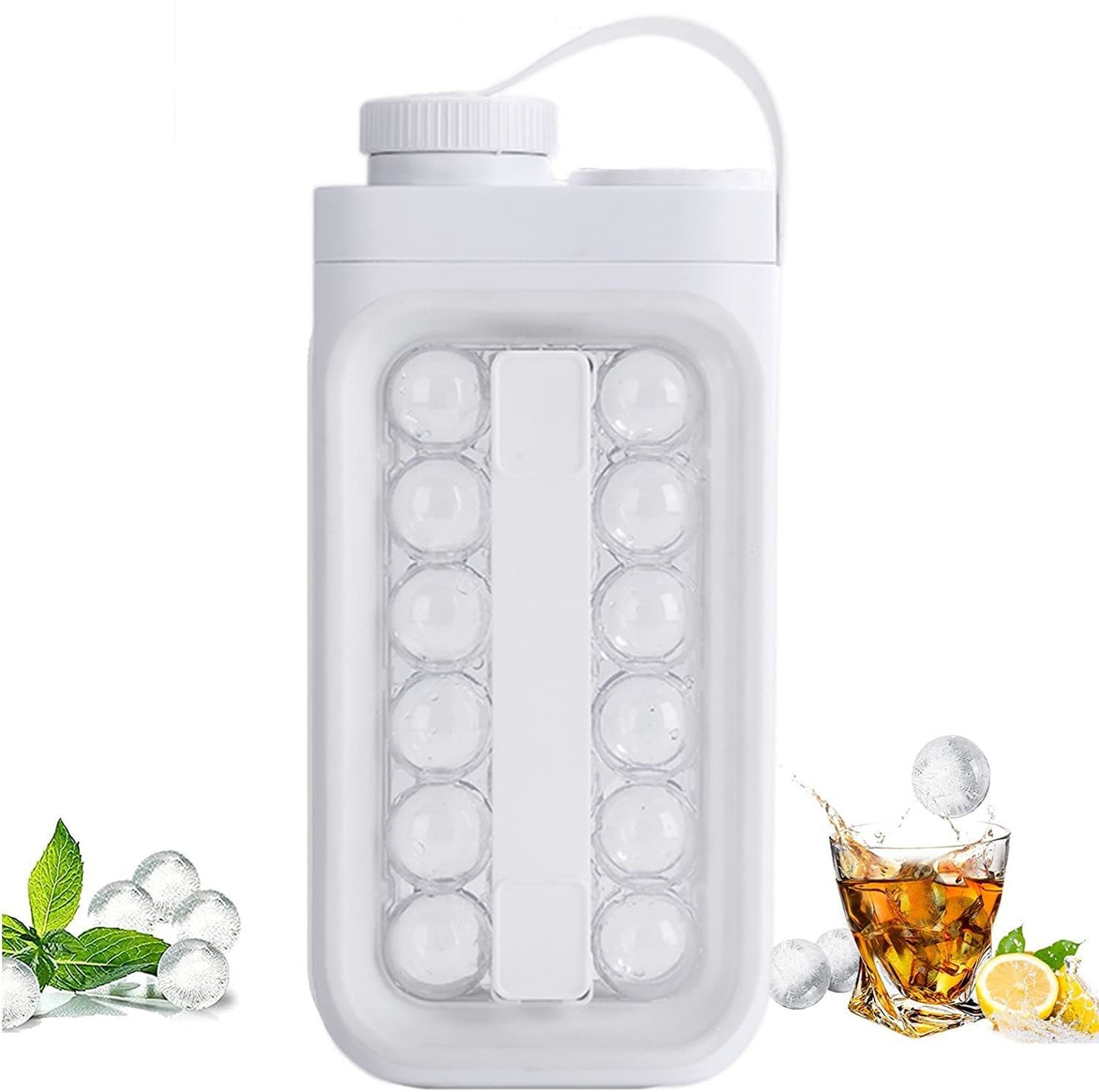 2-in-1 Eiswürfelform & Wasserflasche – Frische Eiswürfel. Überall. Jederzeit. ❄️